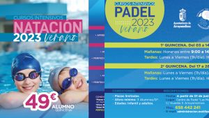 Lee más sobre el artículo INTENSIVOS DE VERANO 2023 ¿NATACIÓN O PÁDEL?